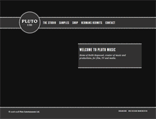 Tablet Screenshot of plutomusic.com